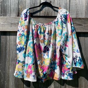 Colorful Watercolor Women's Blouse